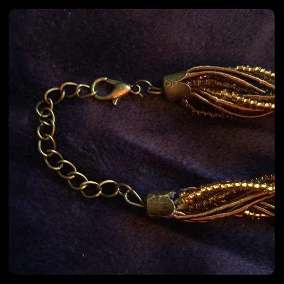 💲🔻NWT Pendant Necklace with Amber & Ivory Stones - Picture 4 of 5